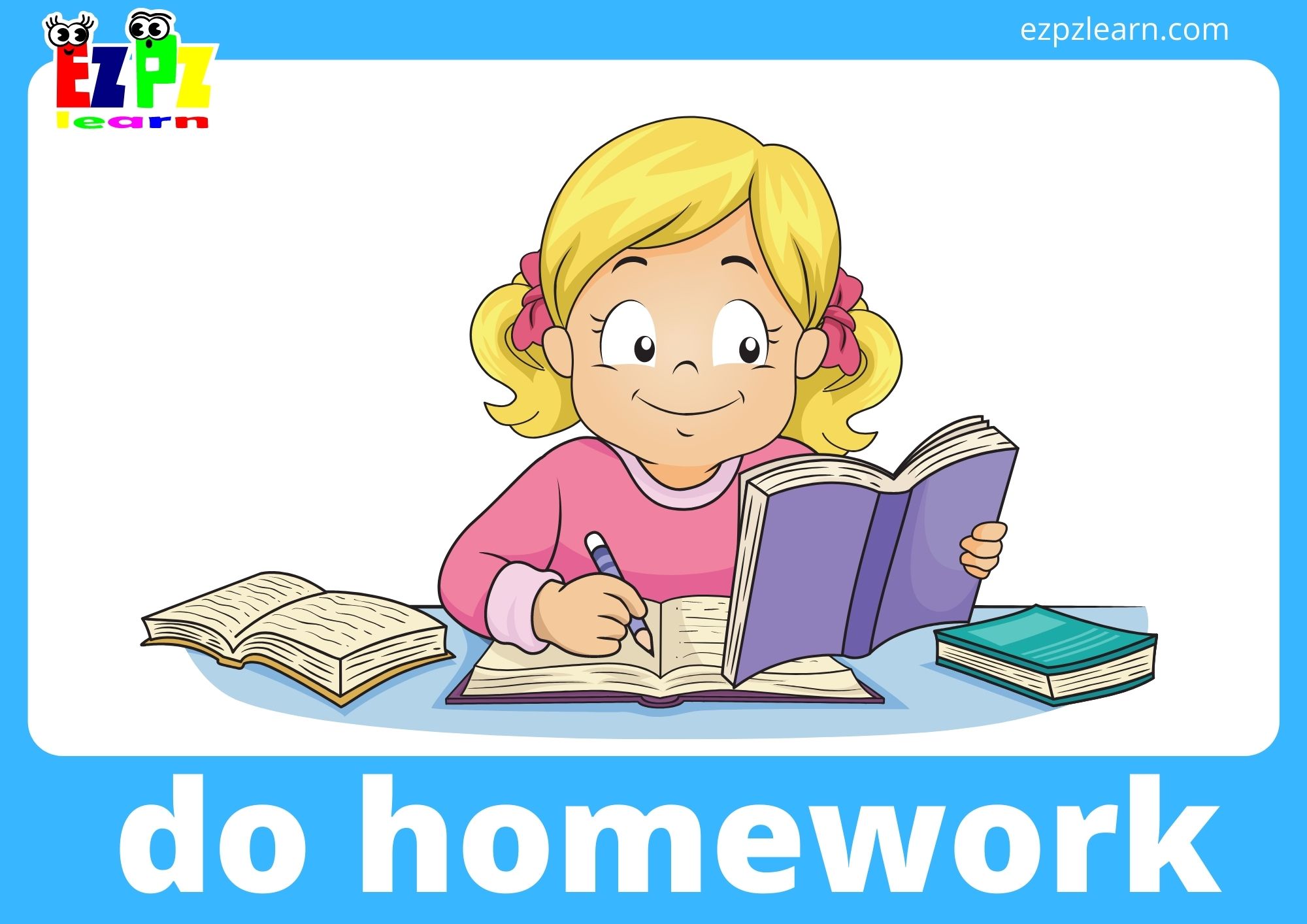 do homework other words